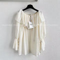 CHLOE ELEGANT PLEATED CASCADING BLOUSE STYLE 7426