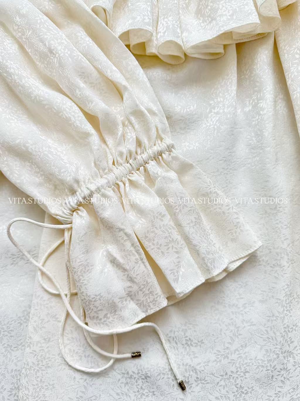 CHLOE ELEGANT PLEATED CASCADING BLOUSE STYLE 7426
