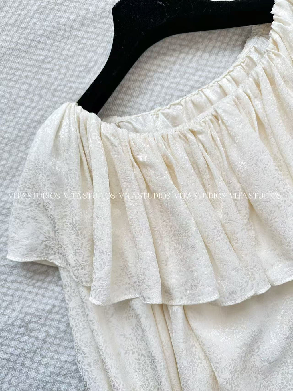 CHLOE ELEGANT PLEATED CASCADING BLOUSE STYLE 7426