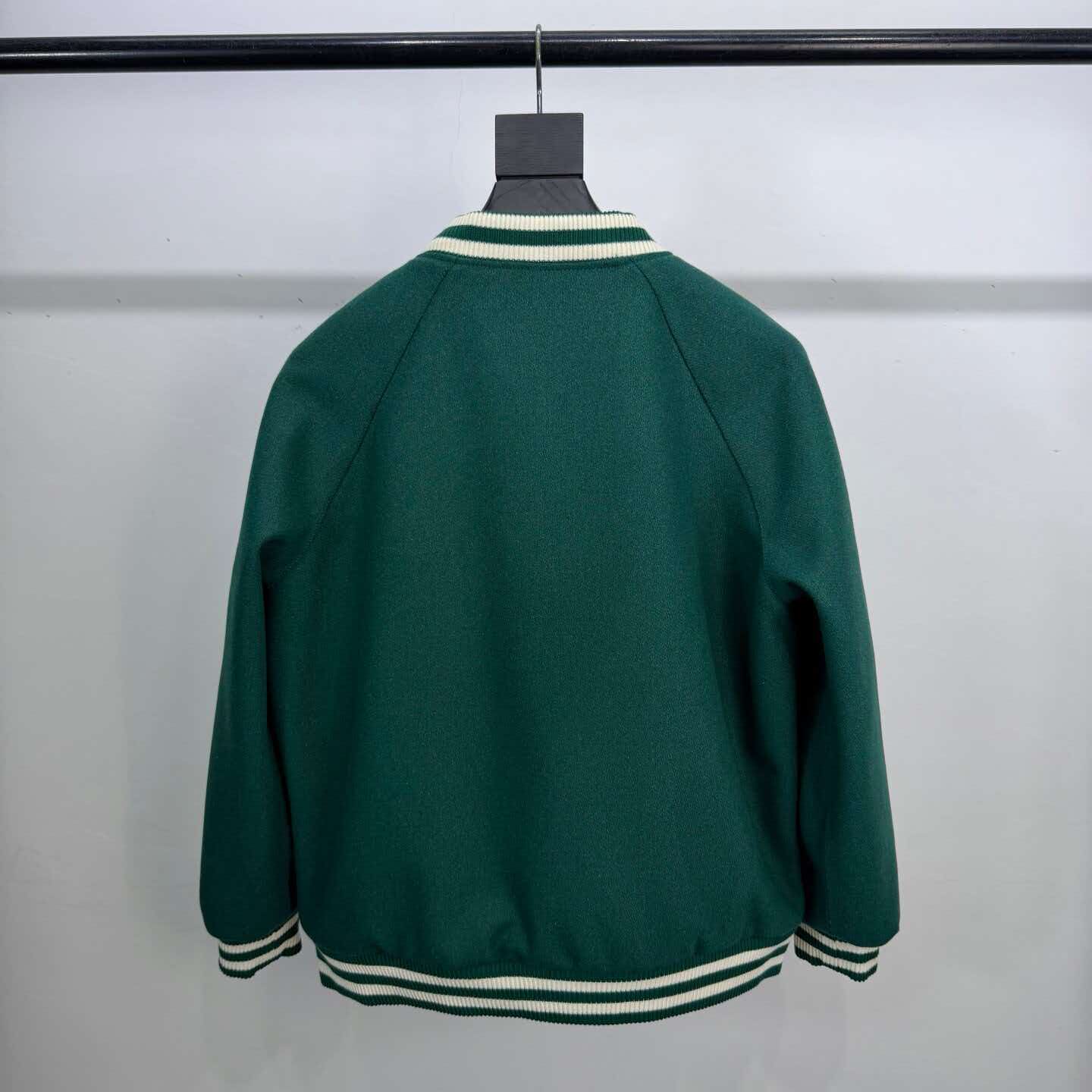 CELINE 26S TRIOMPHE TEDDY VARSITY JACKET