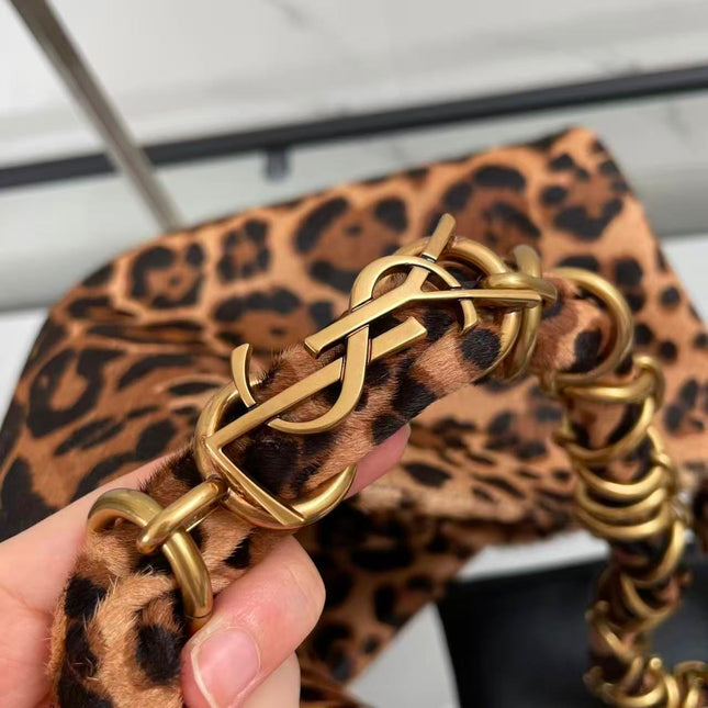 YSL 26S HOBO BAG IN PONY HAIR PRINTED LEOPARD