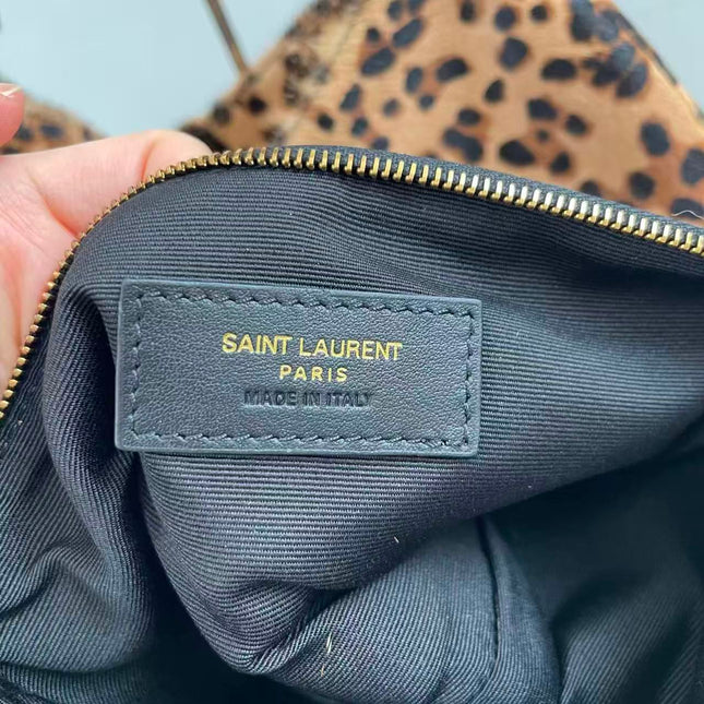 YSL 26S HOBO BAG IN PONY HAIR PRINTED LEOPARD