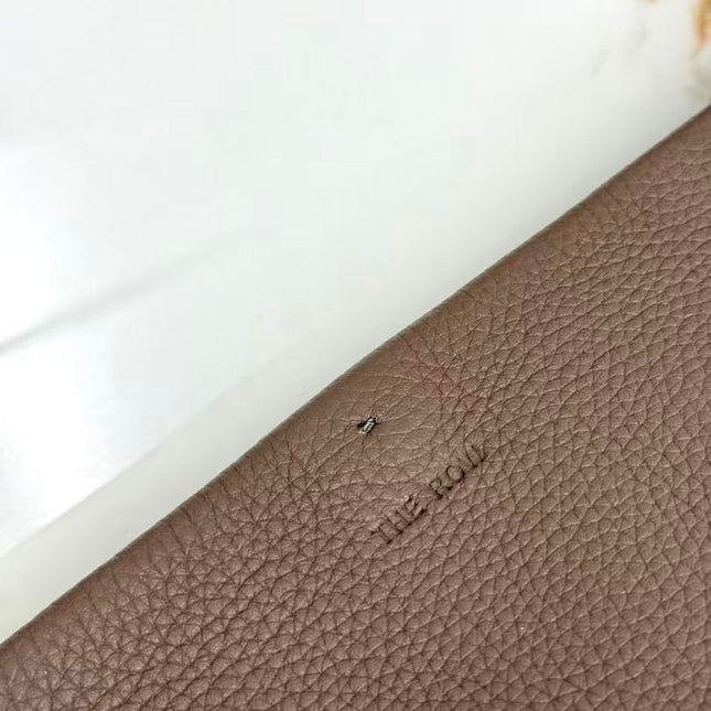 THE ROW 26S PARK TOTE BAG 29 IN BROWN GRAINED CALFSKIN