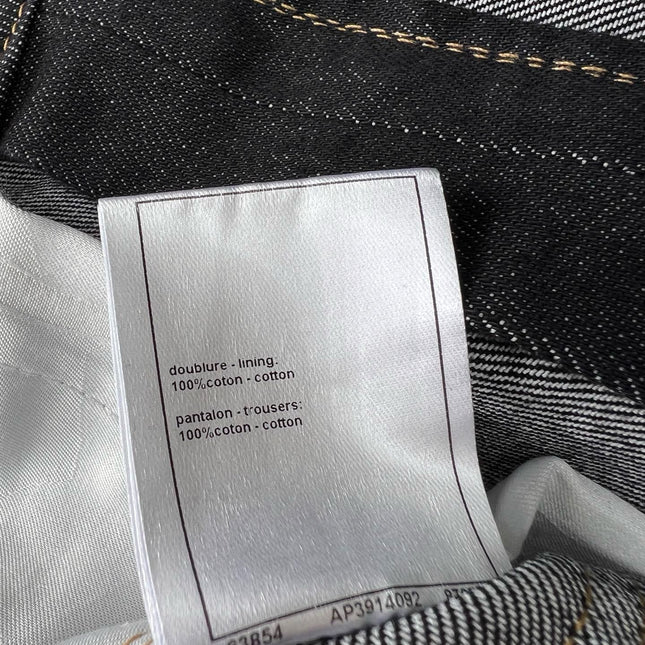 CHANEL 26S WIDE-LEG CARGO JEANS IN DARK BLUE DENIM