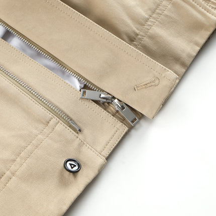 BOTTEGA VENETA 26S COLLAR JACKET IN BEIGE LEATHER