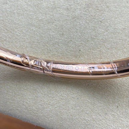 CARTIER BAIGNOIRE WATCH IN ROSE GOLD WITH DIAMOND-SET BEZEL