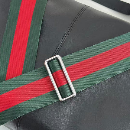 GUCCI 26S HOBO BAG IN BLACK CALFSKIN 81026