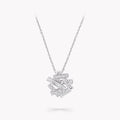 THREADS SILVER DIAMOND NECKLACE