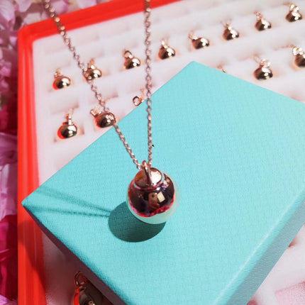 HARDWARE PENDENTIF BALL ROSE NECKLACE