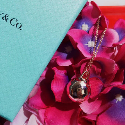 HARDWARE PENDENTIF BALL ROSE NECKLACE