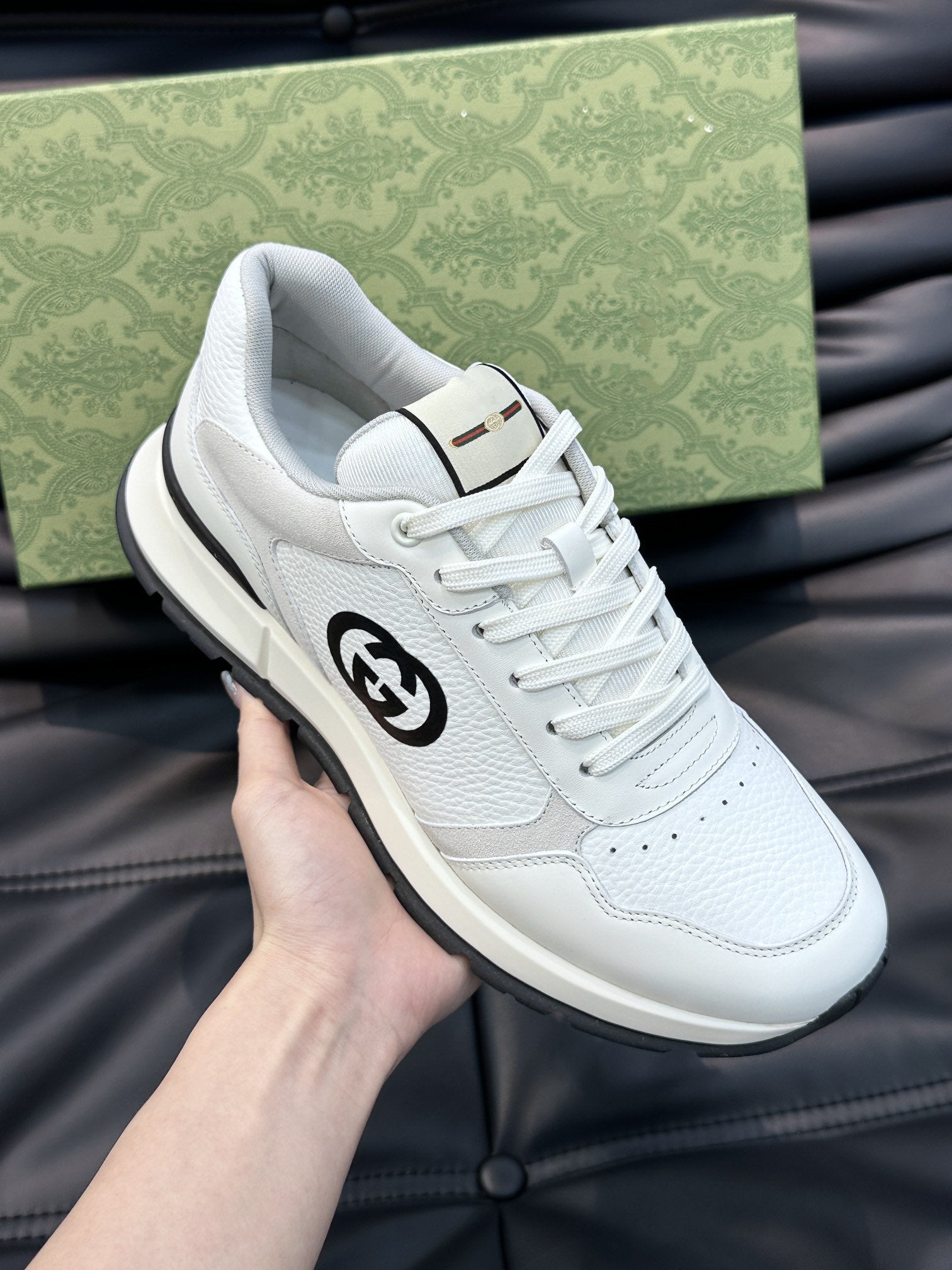 GG TRAINERS BROWN WHITE