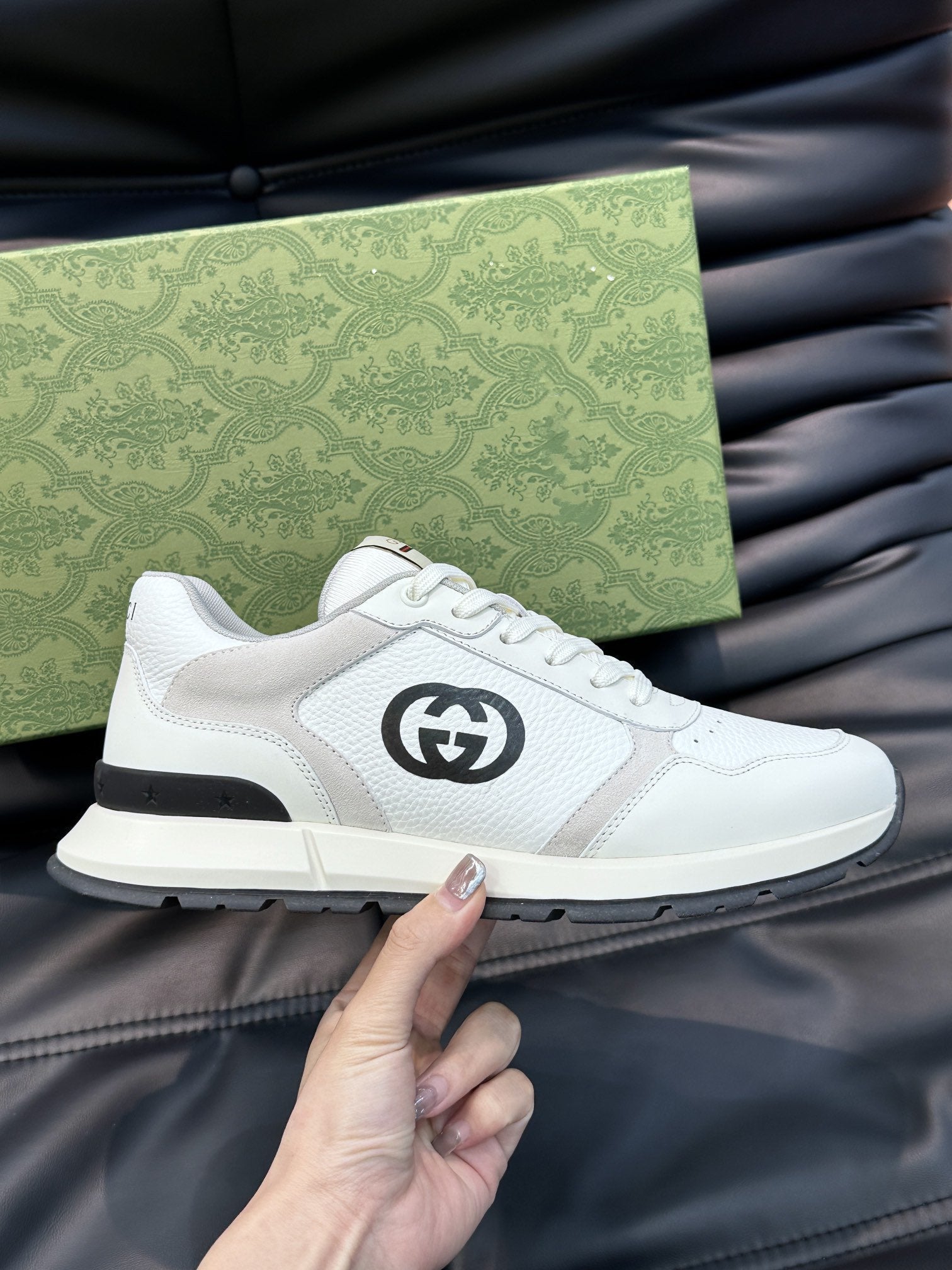 GG TRAINERS BROWN WHITE