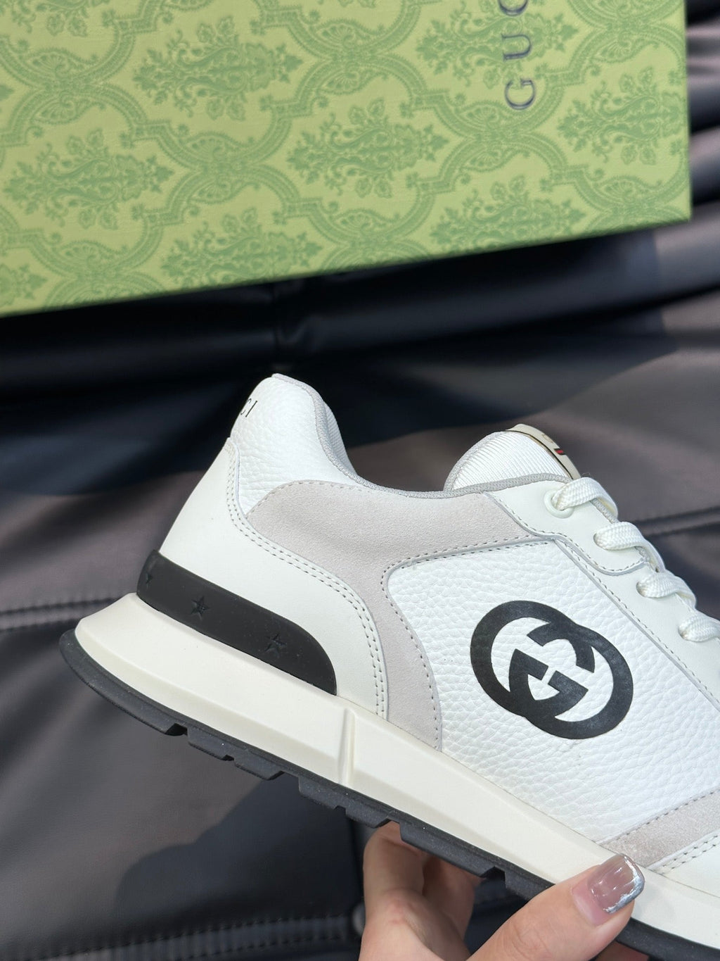 GG TRAINERS BROWN WHITE