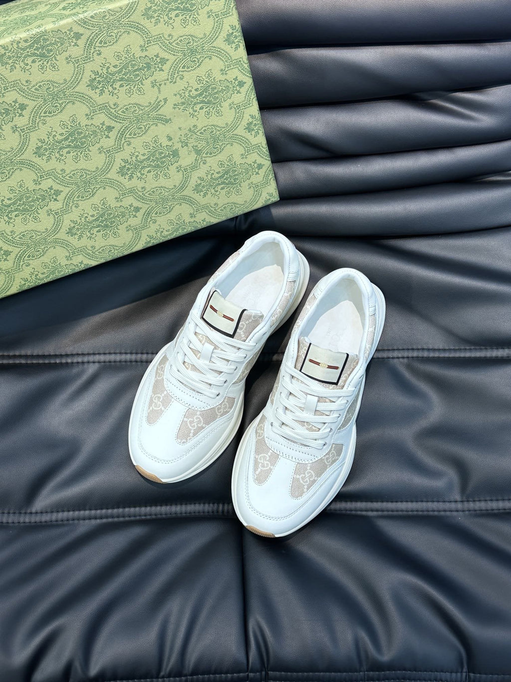 GG RETRO RHYTON SNEAKERS SHOES PINK WHITE