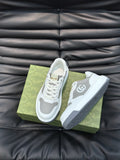 GG SNEAKERS WHITE GREY LEATHER