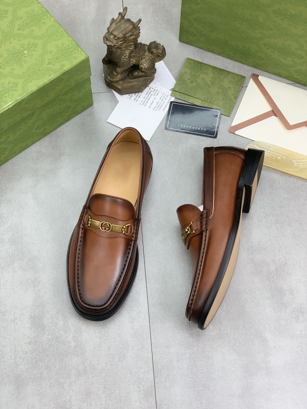 GG LOAFER MEN'S BROWN SMOOTH LEATHER