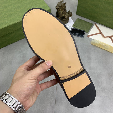 GG LOAFER MEN'S BROWN SMOOTH LEATHER