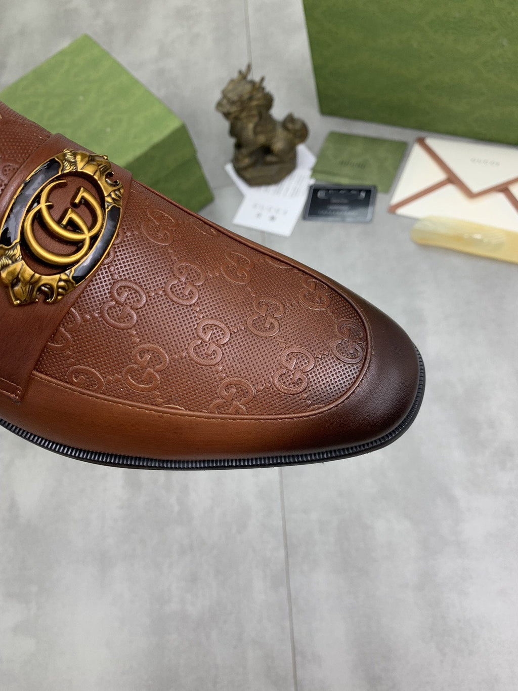 GG MEN'S LOAFER BROWN COWHIDE