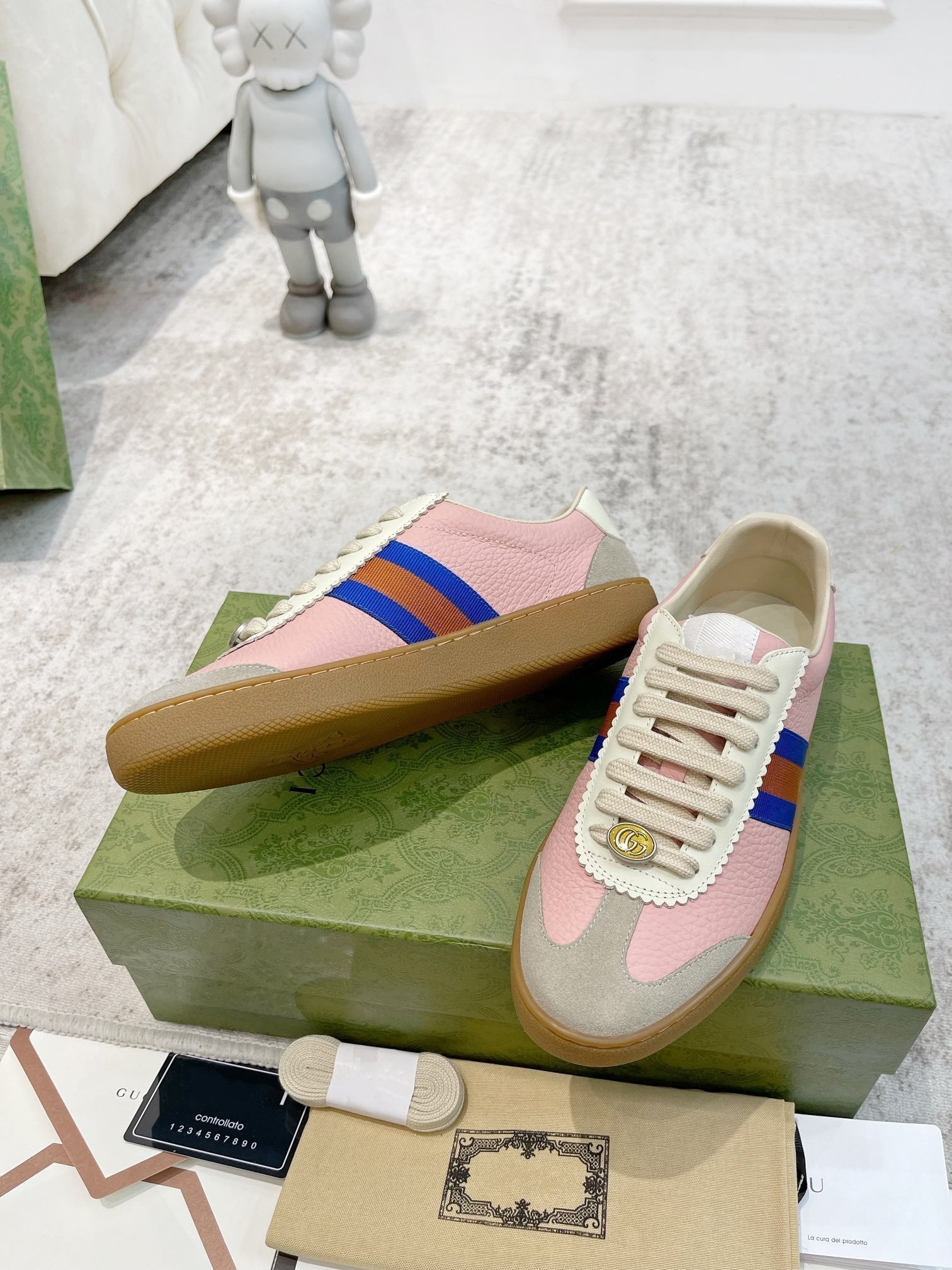 GG SNEAKERS ARDESIA PINK LEATHER