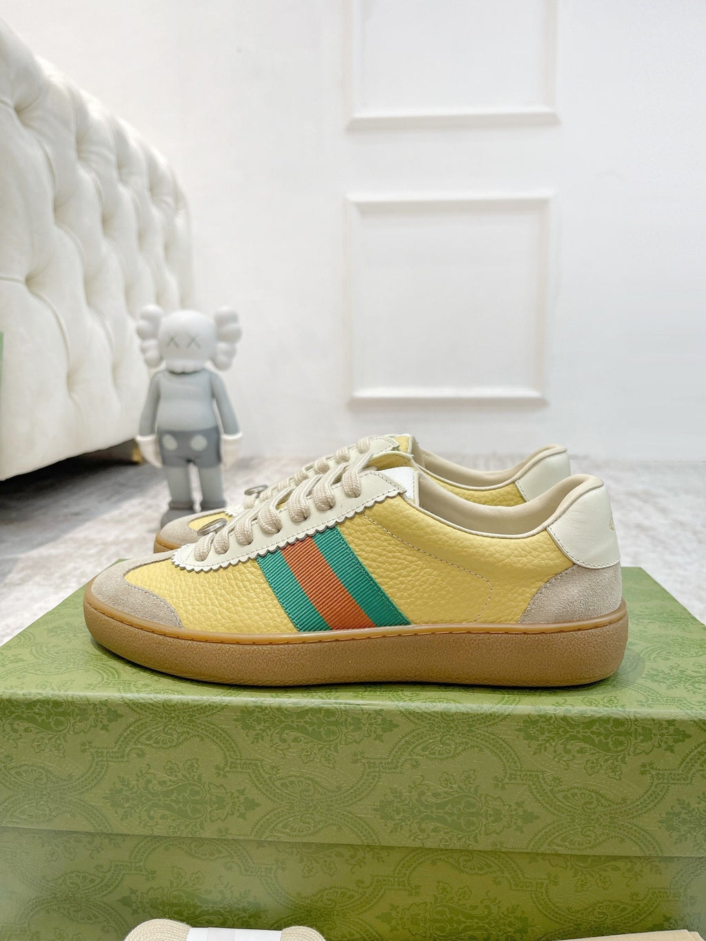 GG SNEAKERS ARDESIA YELLOW LEATHER