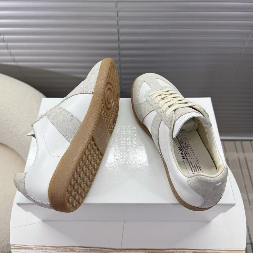 MAISON MARGIELA REPLICA SNEAKER OFF WHITE IN SUEDE