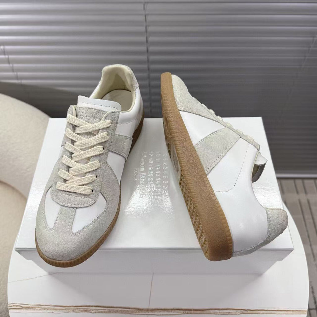 MAISON MARGIELA REPLICA SNEAKER OFF WHITE IN SUEDE