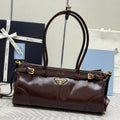 BONNIE HANDBAG 32 IN DARK BROWN CALFSKIN GOLD HARDWARE
