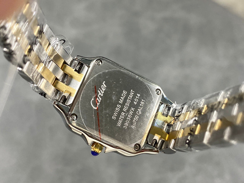 CARTIER PANTHÈRE WATCH GOLD AND SILVER CASE