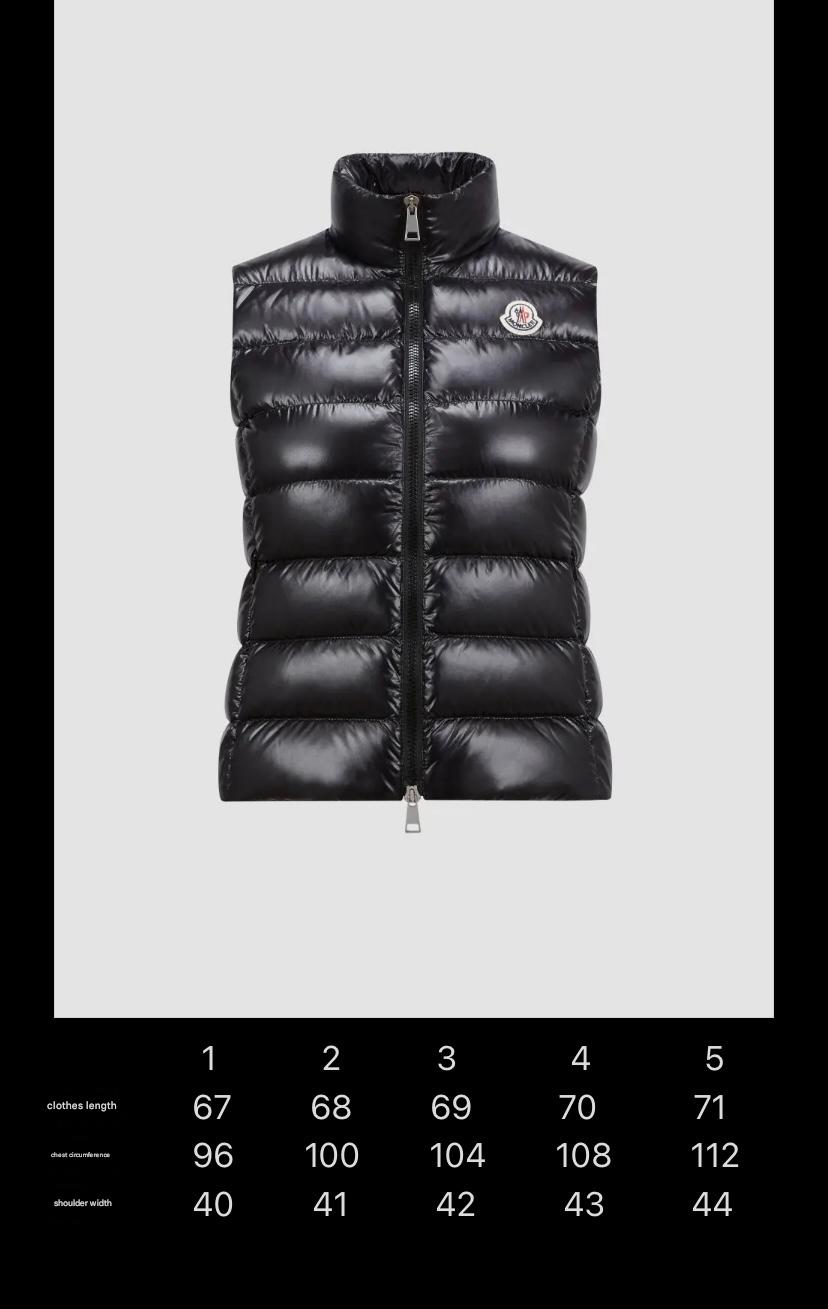 MONCLER SLEEVELESS PUFER JACKET IN BLACK STYLE 10