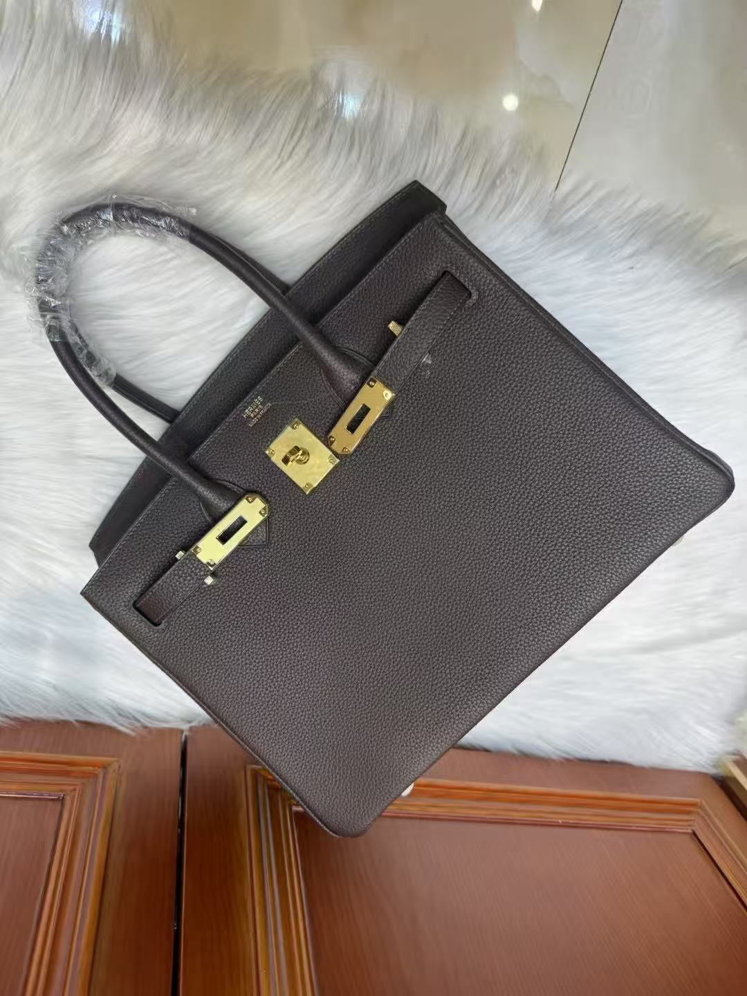 HM BIRKIN 35CM IN CHOCOLATE BROWN TOGO LEATHER GOLD HARDWARE