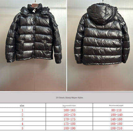MONCLER BLACK PUFFER JACKET STYLE 2423
