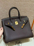 HM BIRKIN 25CM IN CHOCOLATE BROWN TOGO LEATHER GOLD HARDWARE