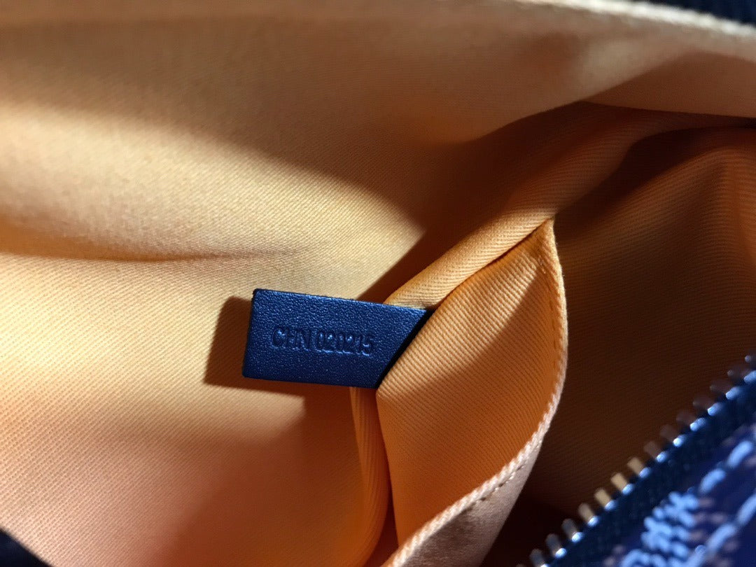 GOYA COSMETIC BAG 25 IN NAVY BLUE CANVAS