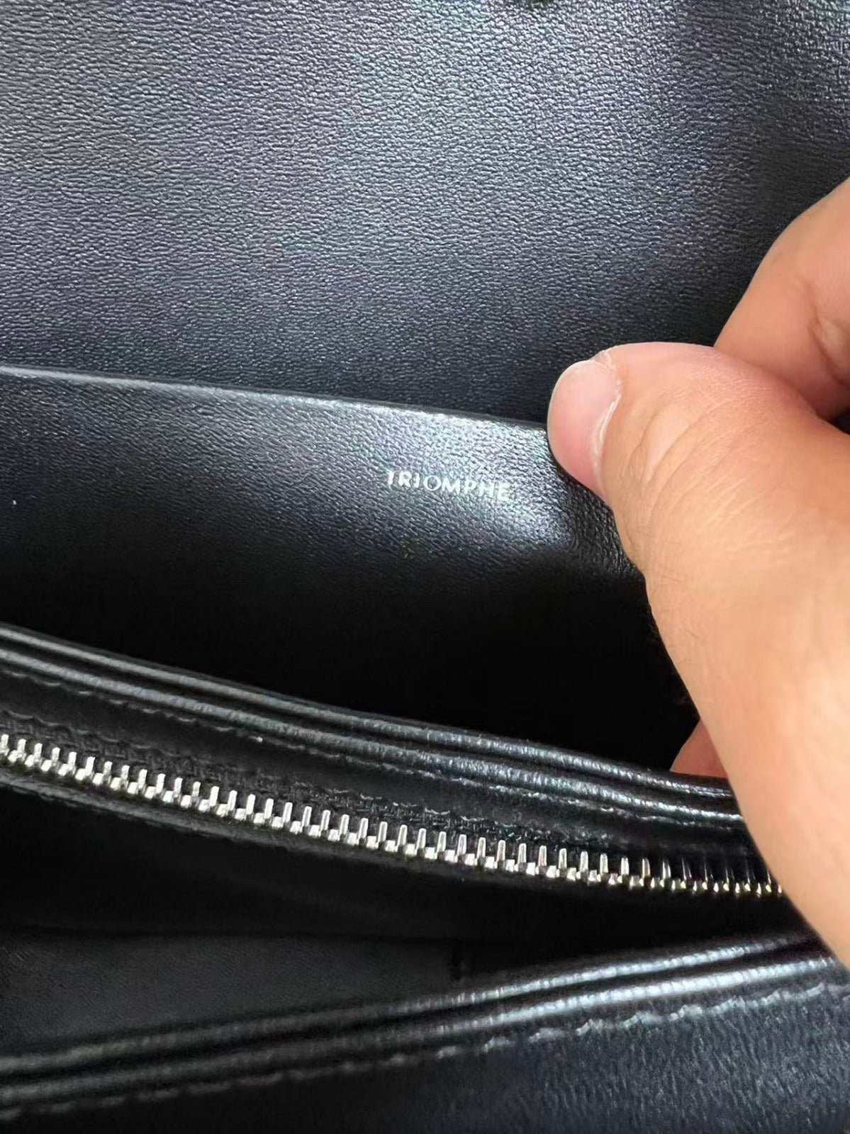 MINI CLAUDE 22 SHINY CALFSKIN BLACK SILVER HARDWARE