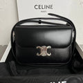 MINI CLAUDE 22 SHINY CALFSKIN BLACK SILVER HARDWARE