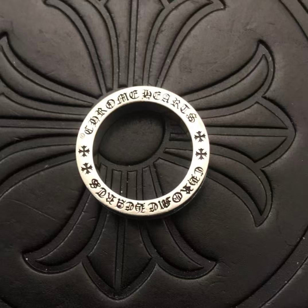 CHROME HEARTS CROSS MOTIFS STERLING SILVER RING