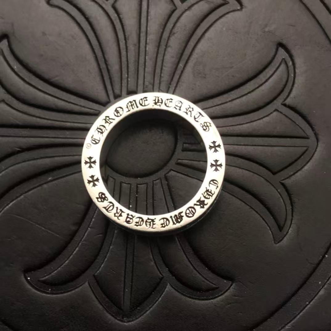 CHROME HEARTS CROSS MOTIFS STERLING SILVER RING