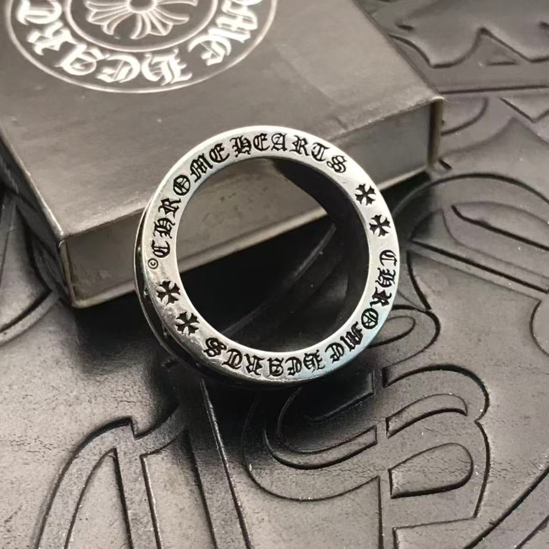 CHROME HEARTS CROSS MOTIFS STERLING SILVER RING