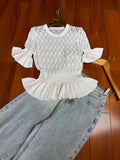 CHLOE POINTELLE KNIT SHIRT 232565
