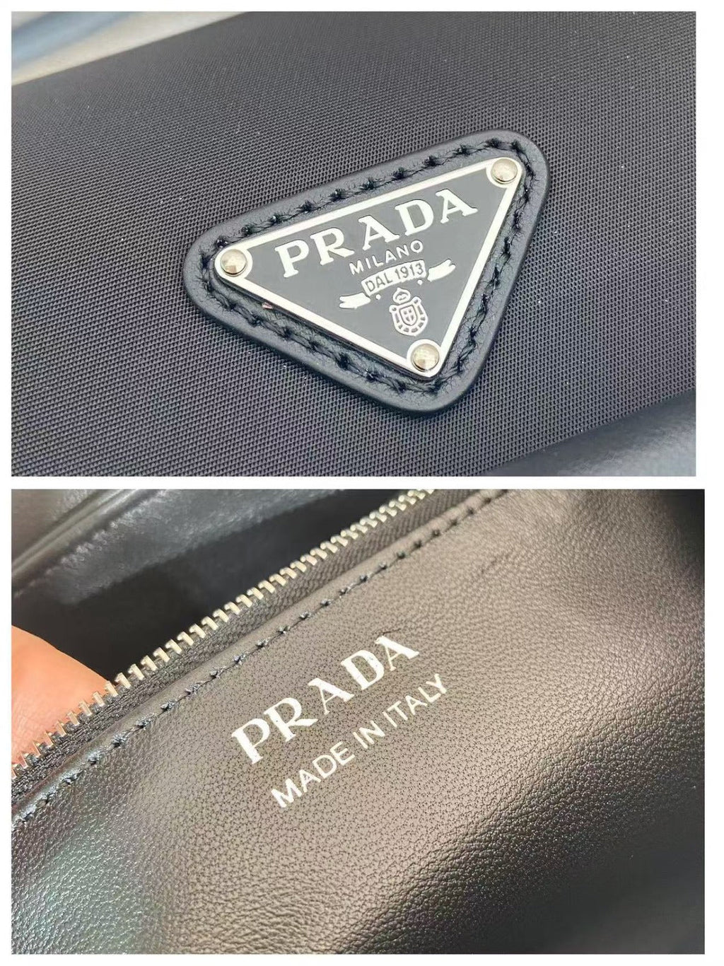 PRADA BONNIE HANDBAG 28 IN BLACK CALFSKIN