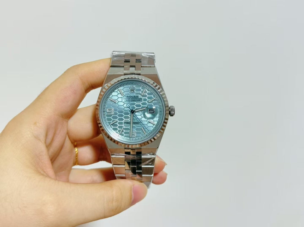 OYSTER PERPETUAL DATEJUST WATCH IN BLUE