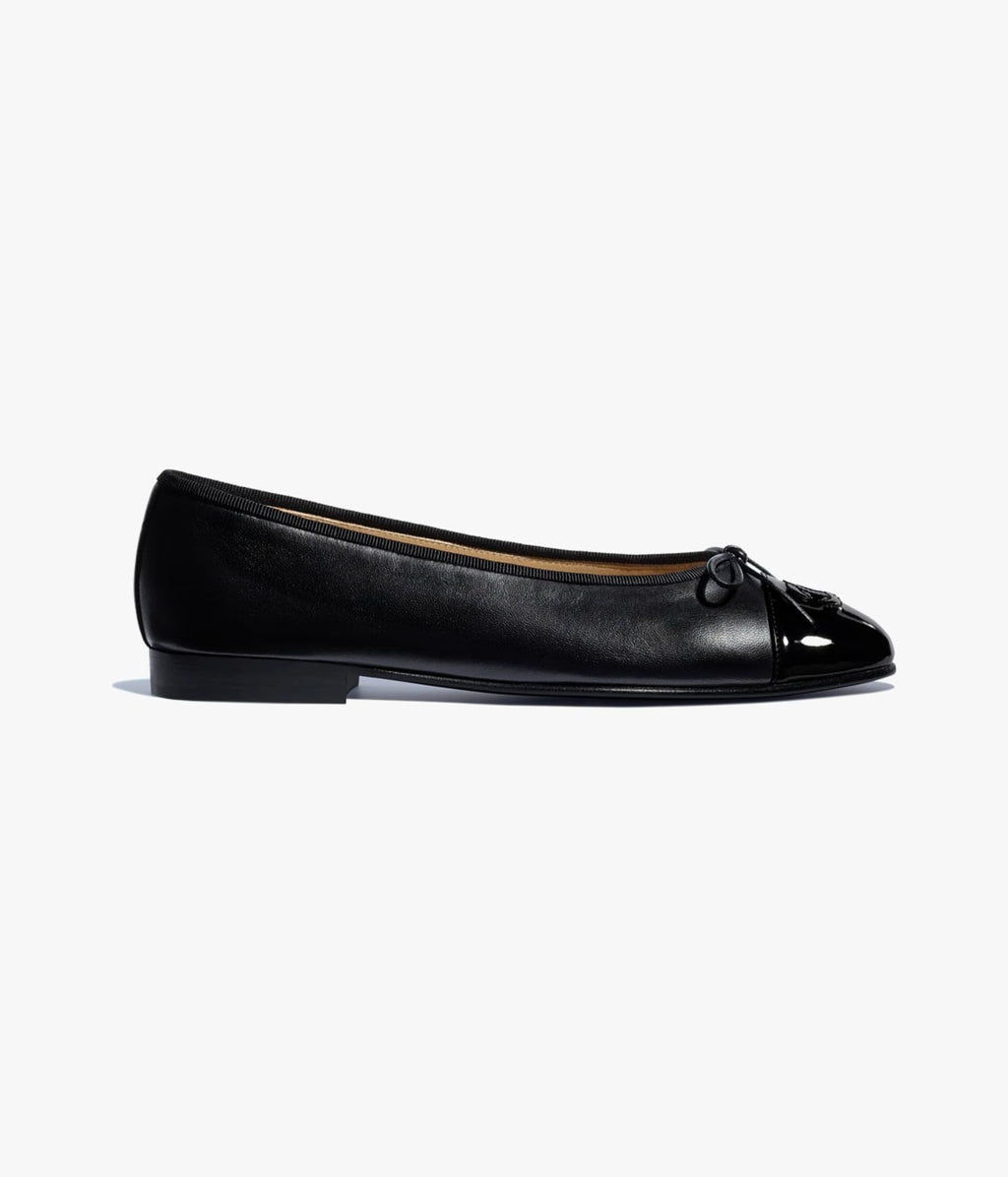 BALLET FLATS BLACK LAMBSKIN 232565