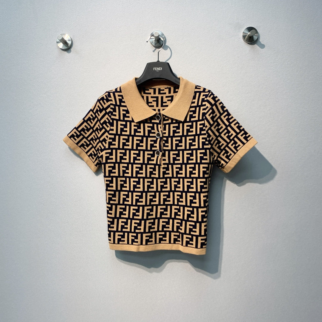 FENDI 26S SHORT SLEEVE POLO SHIRT 099