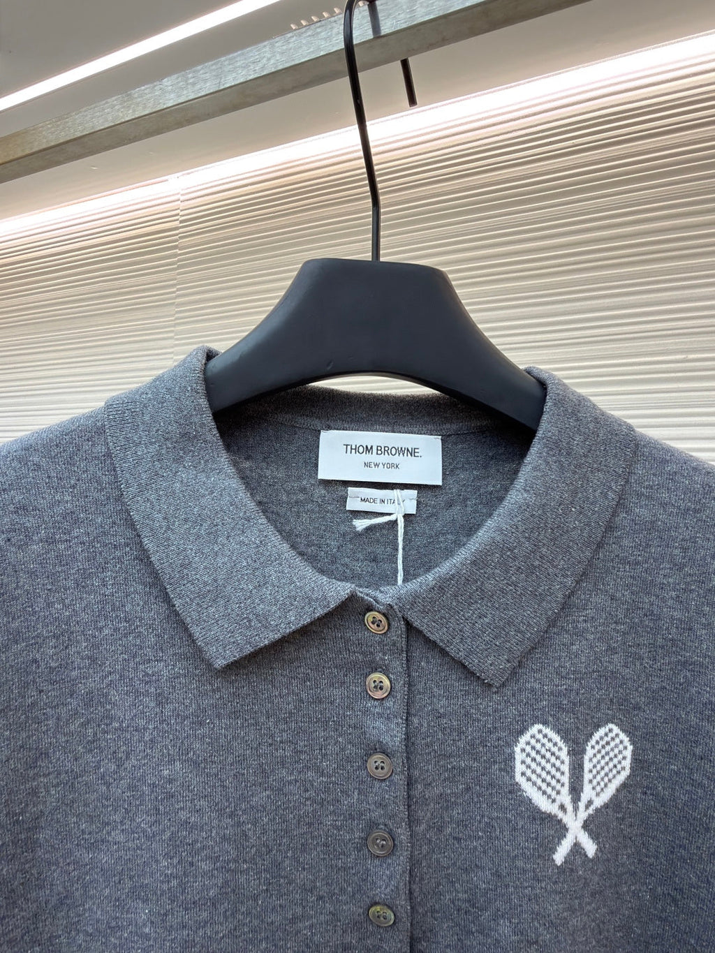 THOM 26S SHORT-SLEEVED KNIT POLO SHIRT STYLE 176