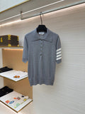 THOM 26S SHORT SLEEVE POLO KNIT TOP STYLE 243