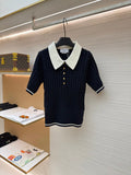 THOM 26S SHORT SLEEVE POLO KNIT TOP STYLE 238