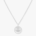 LUCKY MOVE MM SILVER DIAMOND NECKLACE
