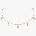 CHOKER MOVE UNO PAMPILLE PAVED GOLD DIAMOND NECKLACE