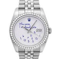 DIAMOND ROLEX DATEJUST WATCH WITH HIDDEN CLASP