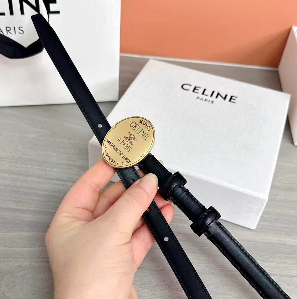 CELINE 26S TRIOMPHE BELT 13MM IN CALFSKIN
